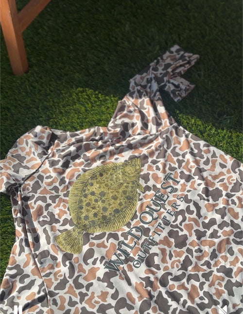 Dirty Flounder Duck Camo Long Sleeve Shirt