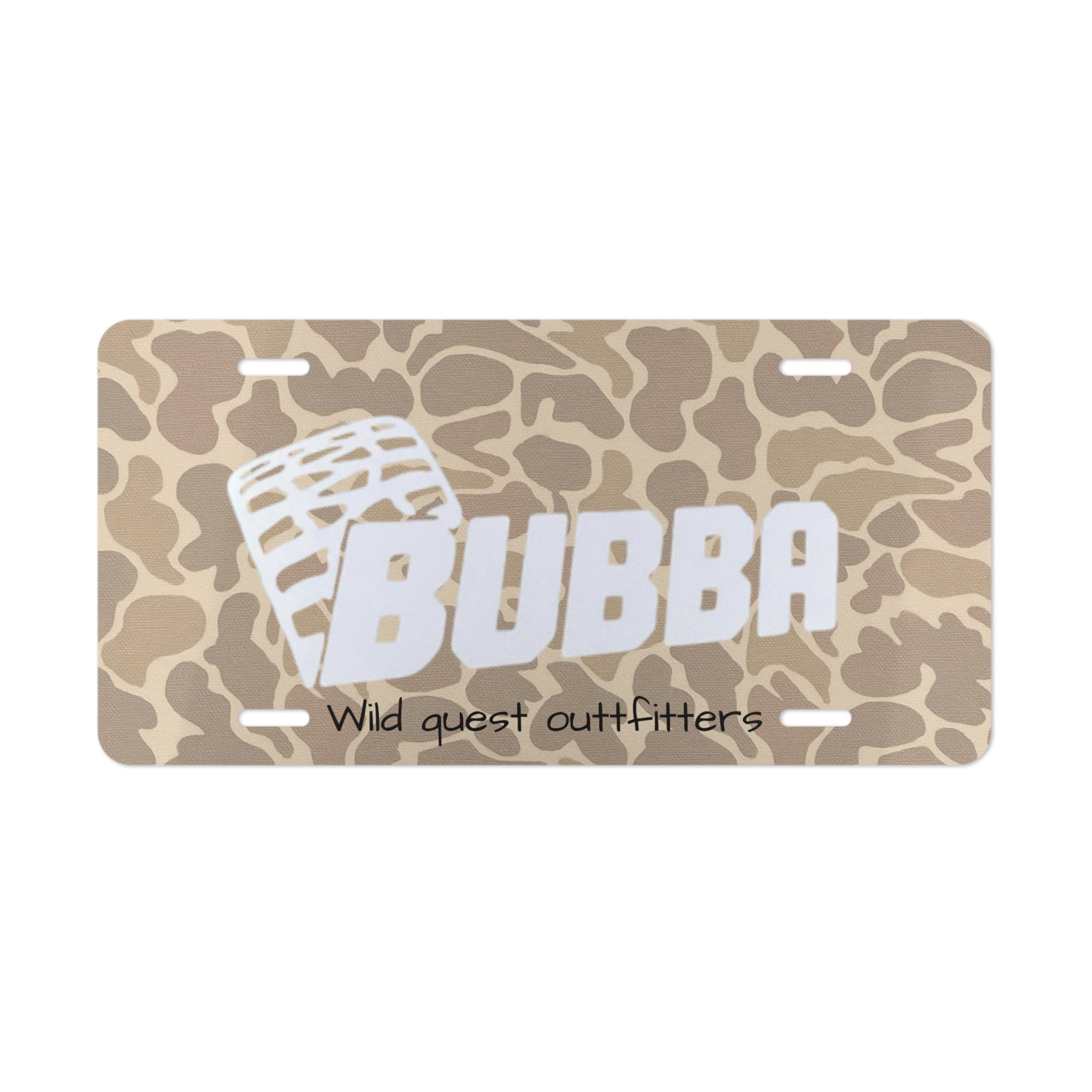 Bubba🌾 front license plate